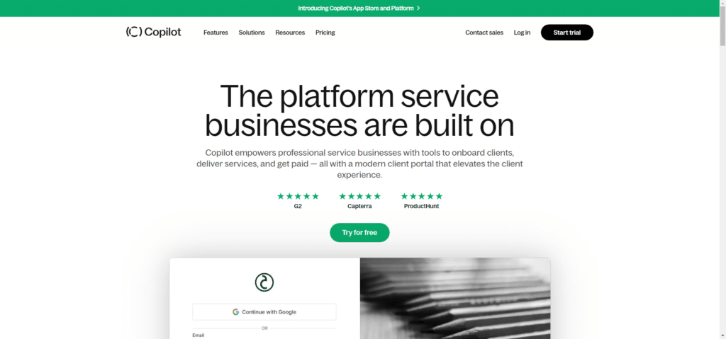 3. Copilot- Client Portal Software for marketing agencies
