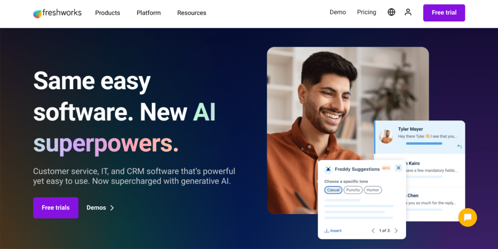 4. Freshworks - Best CRM to Simplify Intricate Sales Cycles