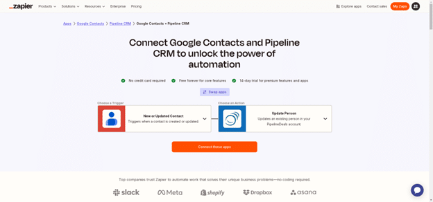 Sync contacts automatically between Google Contacts and Pipeline CRM