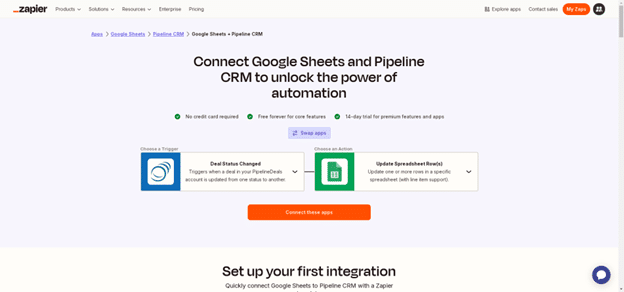 Log CRM activity and updates directly to Google Sheets