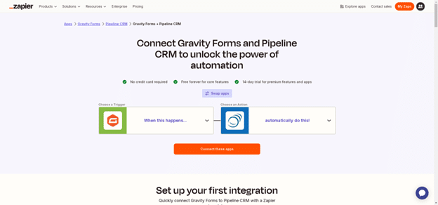 Connect Gravity Forms to Pipeline CRM for automatic lead capture